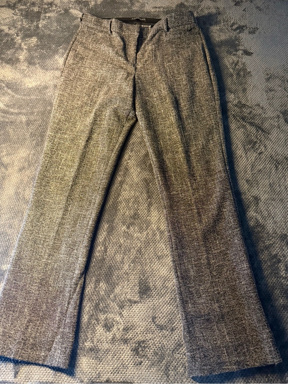 Express Women's Gray Tweed Wide-Leg Jeans